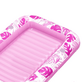 SLOOSH Inflatable Tanning Pool Lounger Float, Blue-L, 70" x 46"