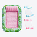 Cyan Pink 85" Tanning Pool with Float Hammock Best Friend Choice Bundle