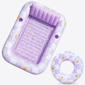 SLOOSH Purple Chase Flower Tanning Pool with Ring Best Bundle