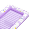 SLOOSH Inflatable Tanning Pool Lounger Float, Purple Chase Flower Bloom State, 70" x 46"