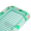 SLOOSH Inflatable Tanning Pool Lounger Float, Aqua Blue-L, 70" × 46"