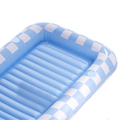 SLOOSH Inflatable Tanning Pool Lounger Float, Blue Checker, 70" x 46"