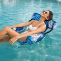 Dark Blue 85" Tanning Pool with Float Chair Best Friend Choice Bundle