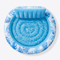 SLOOSH Inflatable Round Float  Float Tanning Pool, Blue, 72" x 65"