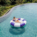 SLOOSH Inflatable Water Hammock-80" Navyblue Strpie