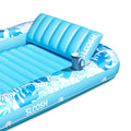 SLOOSH Inflatable Tanning Pool with Mist, 70“ Blue Tropical