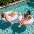 SLOOSH Purple Chase Flower Lounger with Ring Best Value Bundle