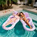 SLOOSH Purple Chase Flower Lounger with Ring Best Value Bundle