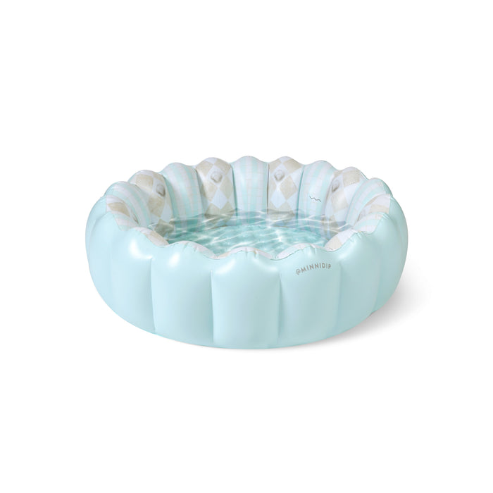 the COASTAL TRAVERTINE Tufted Minni-Minni Pool
