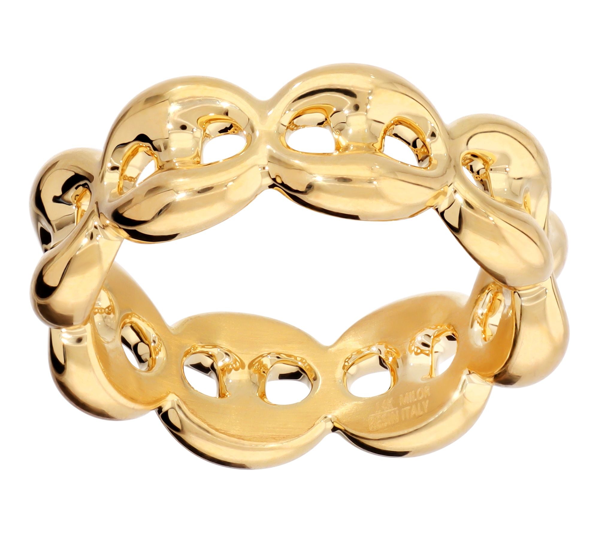 BellaOro Marine Link Ring, 14K Gold Over Resin